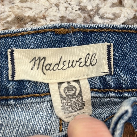 Madewell Classic Blue Straight Leg Jeans - Picture 2 of 15
